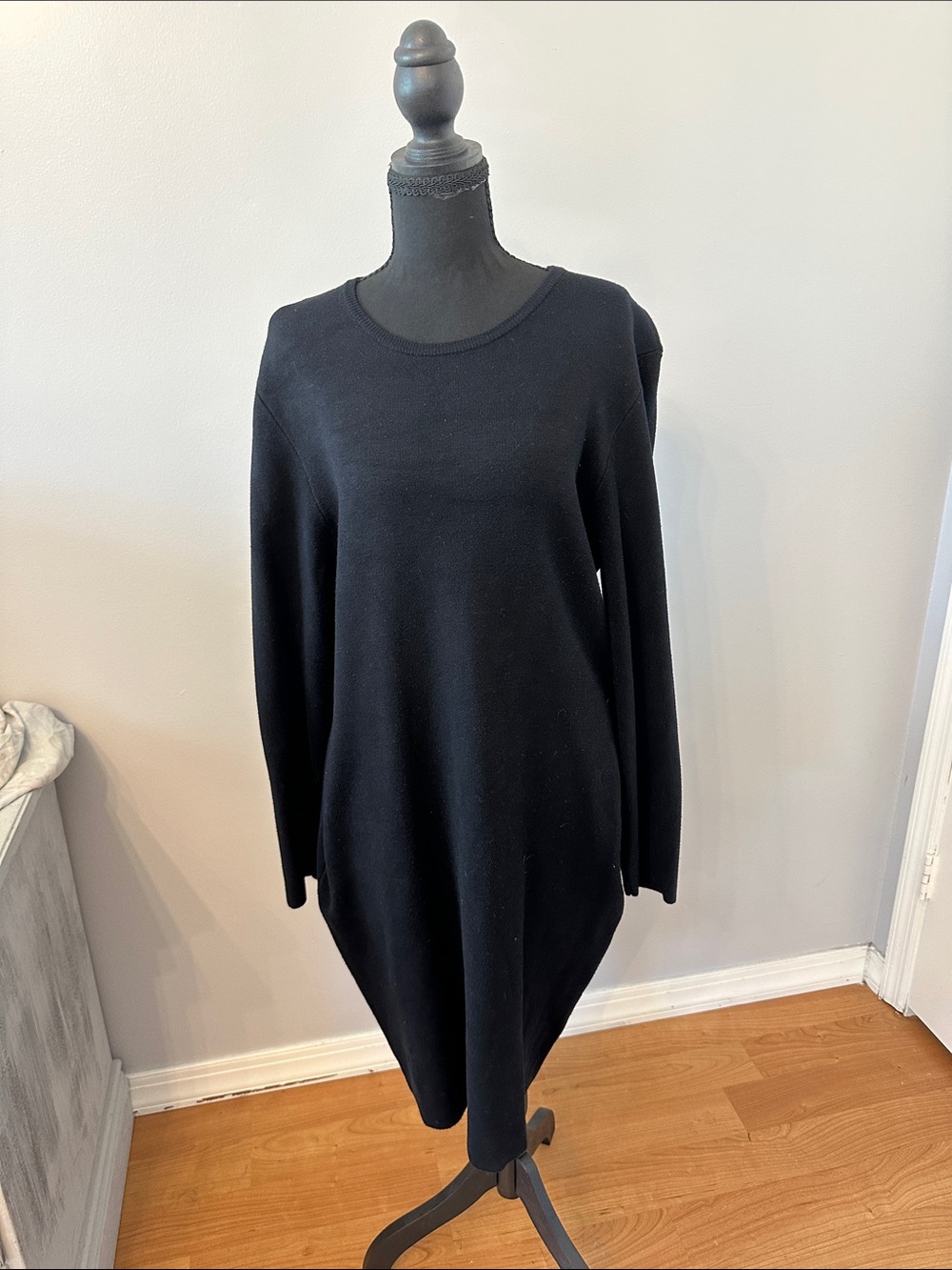 Express Black Crewneck Sweater Dress